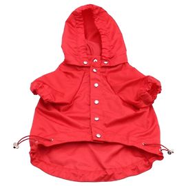 Prada Red Raincoat Hood Jacket Red