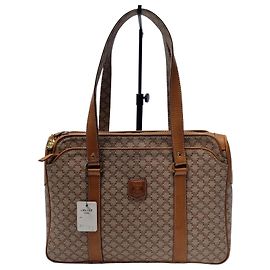Céline Bolsa de Ombro Macadam Trionf Bege Marrom