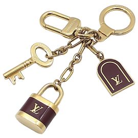 Louis Vuitton Key Holder Bag Charm Golden