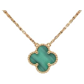 Van Cleef & Arpels Vintage Alhambra Necklace Green