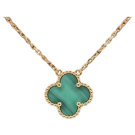 Van Cleef & Arpels Colar Vintage Alhambra Verde