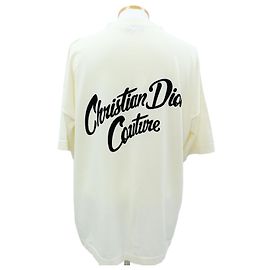 Dior Camiseta de jersey de algodão e seda ecru Branco