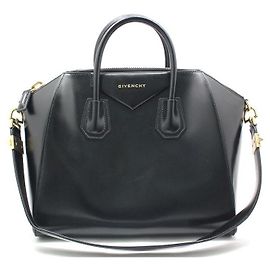 Givenchy Borsa a tracolla Antigona Medium nera lucida Nero