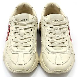 Baskets en cuir Gucci Rhyton Dirty Lips Blanc