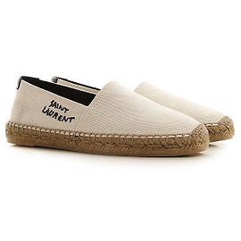 Saint Laurent Espadrilles com logótipo bordado Multicor