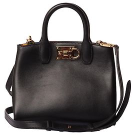 Salvatore Ferragamo Mini borsa Rainbow Studio Box Bag Nero