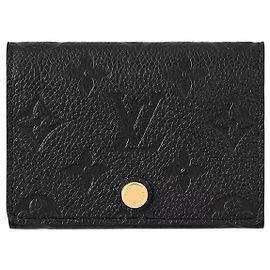 Louis Vuitton Visitenkartenetui Mono Empreinte Schwarz