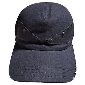 Fendi Leather Monster Patch Baseball Cap OS Multiple colors