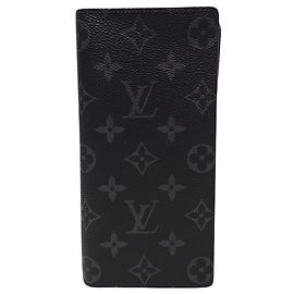 Louis Vuitton Portafoglio Long Brazza Monogram Eclipse Nero