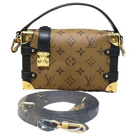 Louis Vuitton Tote e tracolla Side Trunk PM in tela Monogram Reverse Multicolore