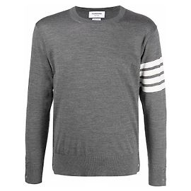 Thom Browne Merinowolle Strick Braun