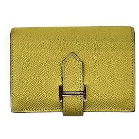 Hermès Cartera de tarjetas Beaun Verde