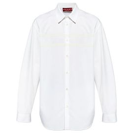 Gucci Camisa de algodón bordada stamp: ZAQQU Plata