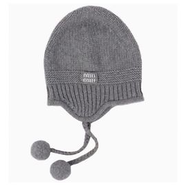 Miu Miu Gorro de cashmere Marrom