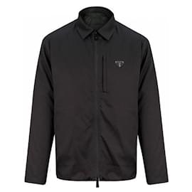 Prada Polyesterhemd Schwarz