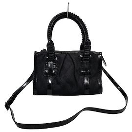 Burberry Schwarze Karomuster Tote Shoulder Bag Schwarz
