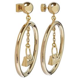 Jacquemus Chiquito Pendant Hood Ohrringe - Hellgold (Generalüberholt) Golden