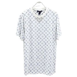 Louis Vuitton LV Escale T-Shirt mit Monogramm-Print Silber