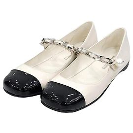 Miu Miu Ballerines vernies blanches Blanc