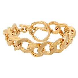 Saint Laurent Pulsera de cadena Dorado
