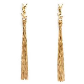 Saint Laurent Orecchini con nappe CASSANDRE D'oro