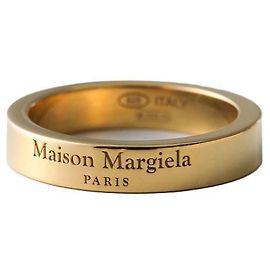 Maison Martin Margiela Bague Logo Doré