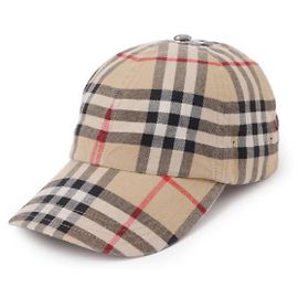 Burberry Boné de beisebol de algodão xadrez Multicor