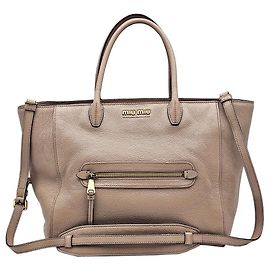 Miu Miu Cuero Madras rosa Indie Rosa