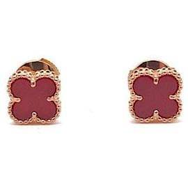 Van Cleef & Arpels Sweet Alhambra Earrings Pink
