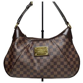 Louis Vuitton Borsa a tracolla Hobo Tems GM in Damier Ebene Multicolore