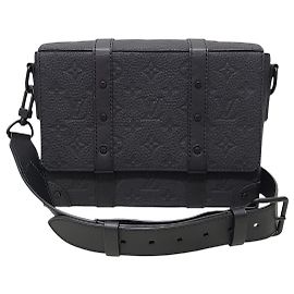 Louis Vuitton Borsa Messenger Trunk Monogram Taurillon Nera Nero