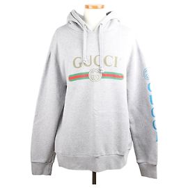 Gucci Limited Edition Hoodie mit Drachenstickerei Silber