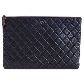 Chanel Pochette Caviar Large Noir