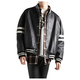 Céline Veste Varsity Oversized en veau Multicolore