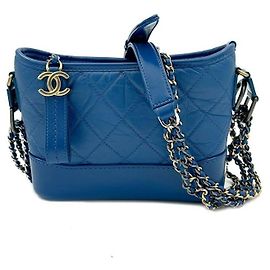 Chanel Borsa Hobo Gabrielle Small Blu