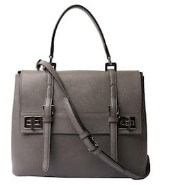 Prada Saffiano Queer Shoulder Bag Brown