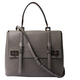 Prada Bolsa de Ombro Saffiano Queer Marrom