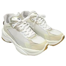 Louis Vuitton Monogramm-Sneaker in Weißgold Weiß