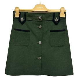 Miu Miu Wool Skirt Black