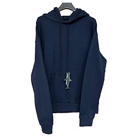 Louis Vuitton Shark Hoodie mit Perlen Schwarz