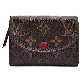 Louis Vuitton Carteira Monogram Rozalie Marrom