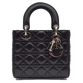 Dior Sac Lady Christian Cannage Small Noir