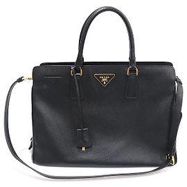 Prada Black Saffiano Lux Noir