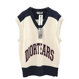 Dior Chaleco de jacquard de lana y algodón Denim Tears Multicolor