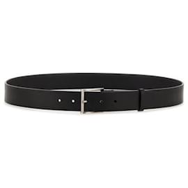 Burberry Cinto de couro xadrez Preto