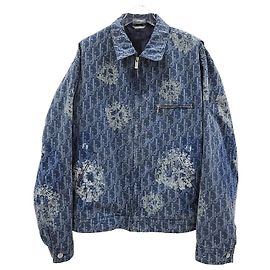 Dior Blouson in denim Denim Tears Oblique Blu