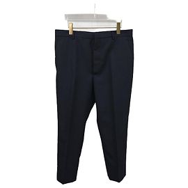 Prada Pantaloni in misto lana blu navy Blu