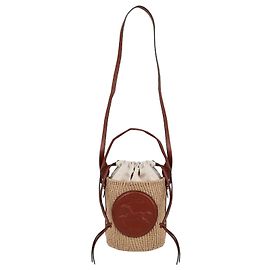 Chloé Mini borsa a secchiello Horse Medal Marrone
