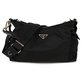 Prada Bolso de hombro Explorer en Re-Nylon Large Negro
