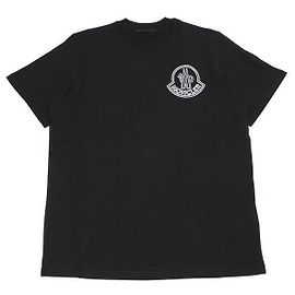 Moncler Cotton T-Shirt with Logo Black